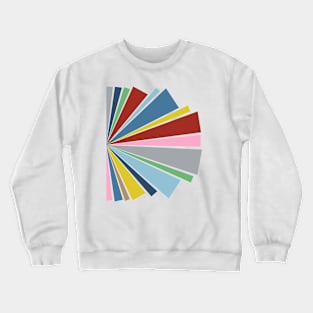 Side Sunburst Rainbow Crewneck Sweatshirt